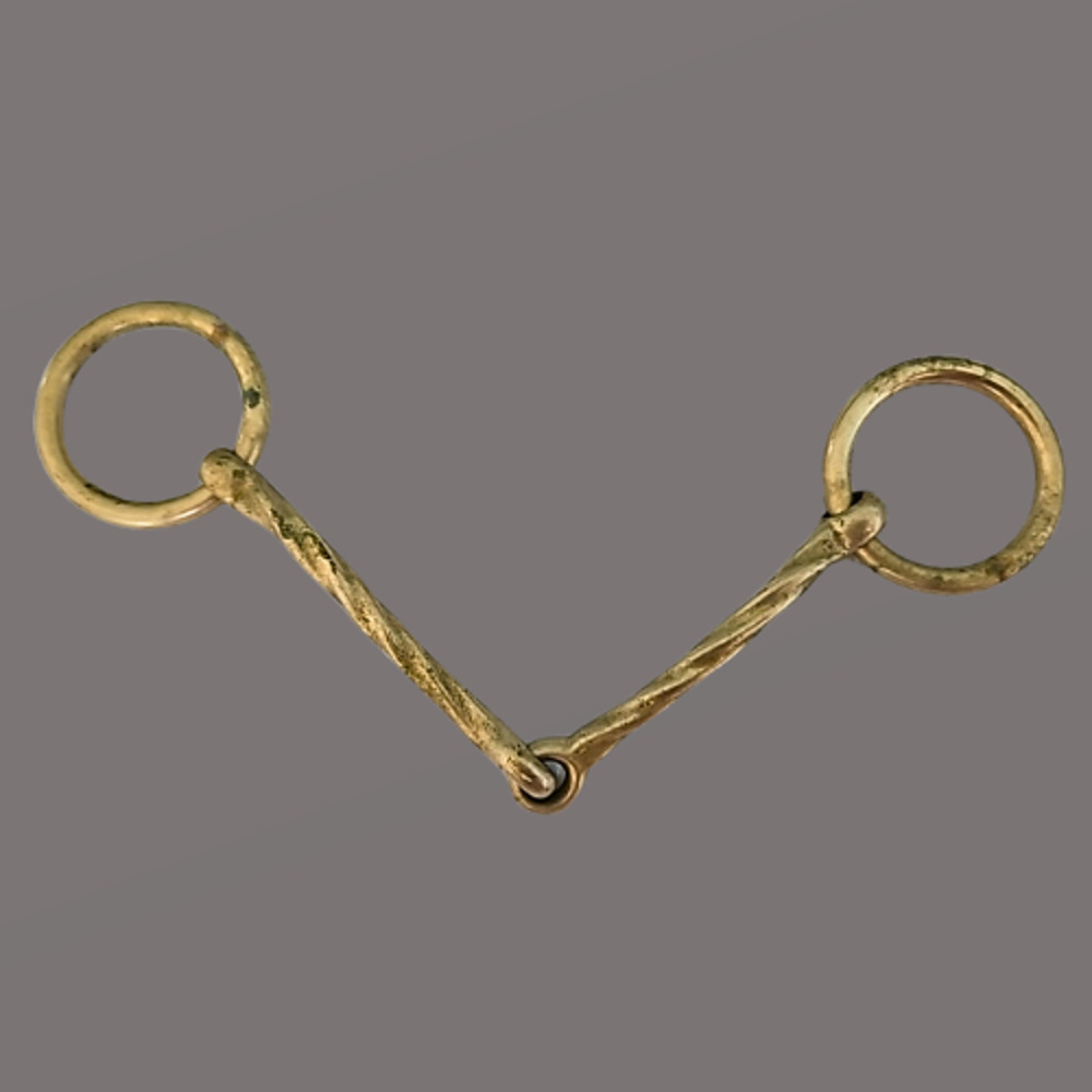 English Bradoon Bit Never Rust Twisted Mouth 5"